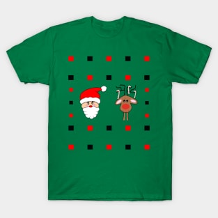 Santa And His Reindeer T-Shirt